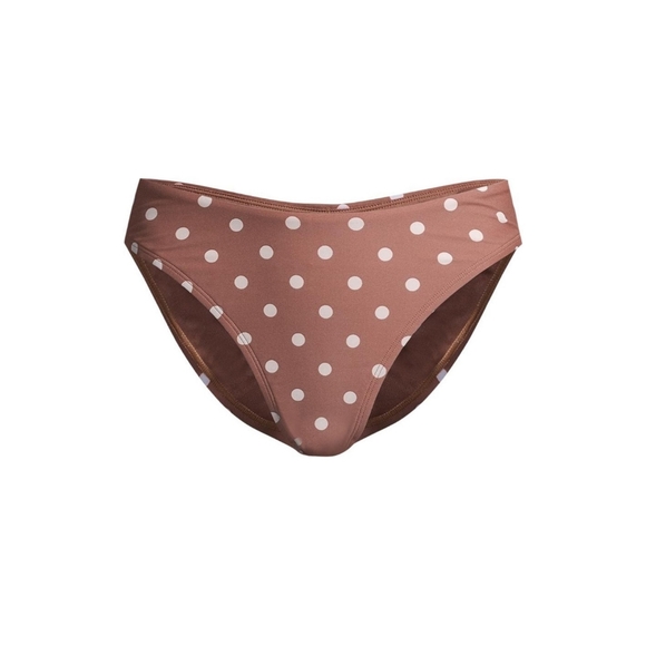 Time and Tru NWT Polka Dot Print Bikini Swim Bottoms 684 - Picture 3 of 7